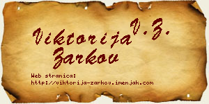 Viktorija Žarkov vizit kartica
